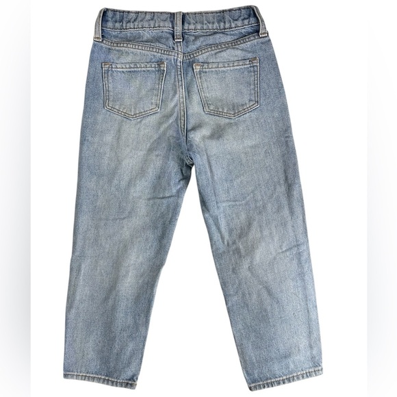 Old Navy Light Wash Slouchy Straight Ripped Jeans Girls Size 7 - Picture 4 of 7